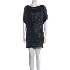 Diane von Furstenberg Black Sequin Dress
